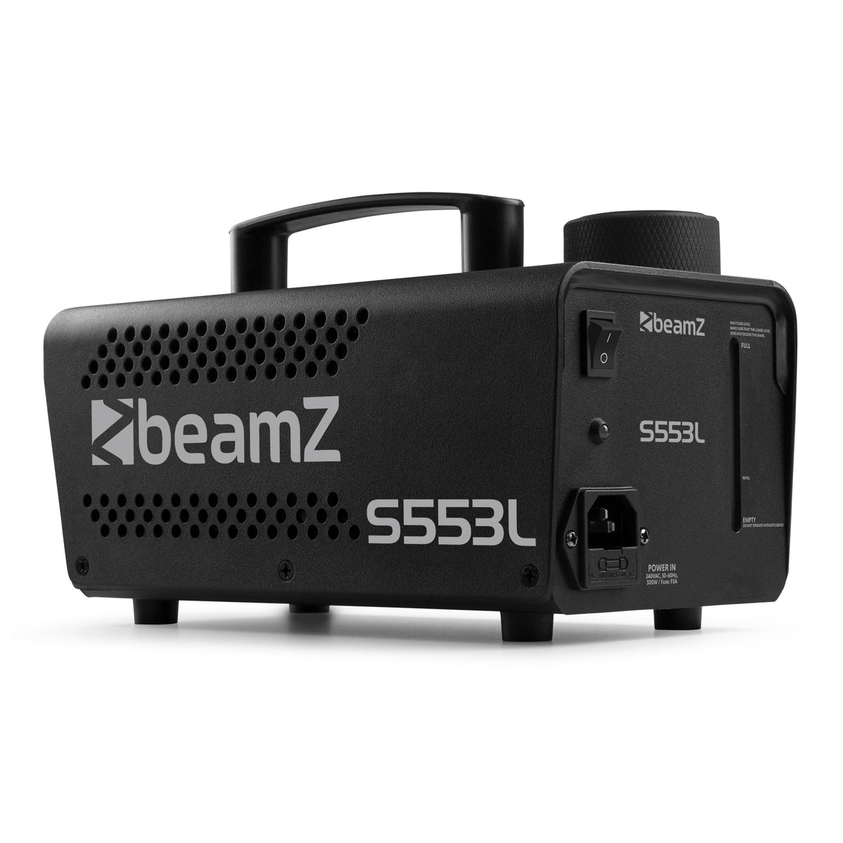 beamZ S553L Rookmachine met RGB LED's en Draadloze Afstandsbediening – 550W