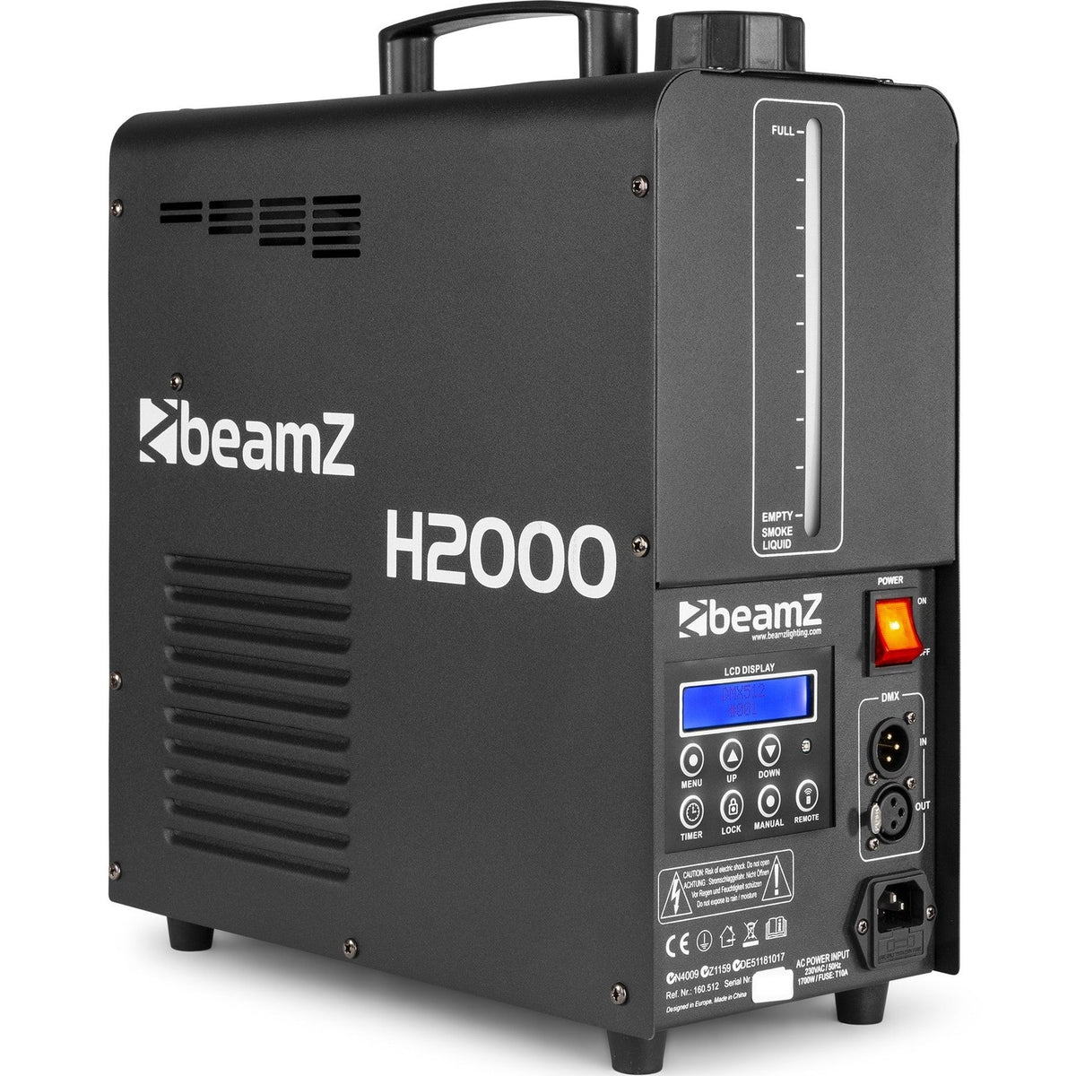 beamZ H2000 Fazer 1700W met DMX en Instelbare Output – Professionele Nevelmachine