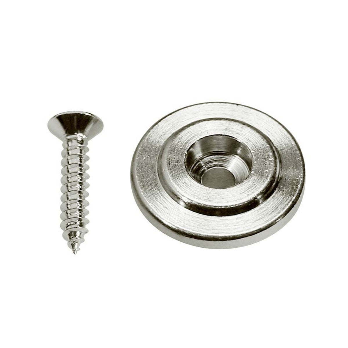 Boston SH-15-N string retainer for bass guitar, button model, with screw, 19mm, height 7mm, nickel