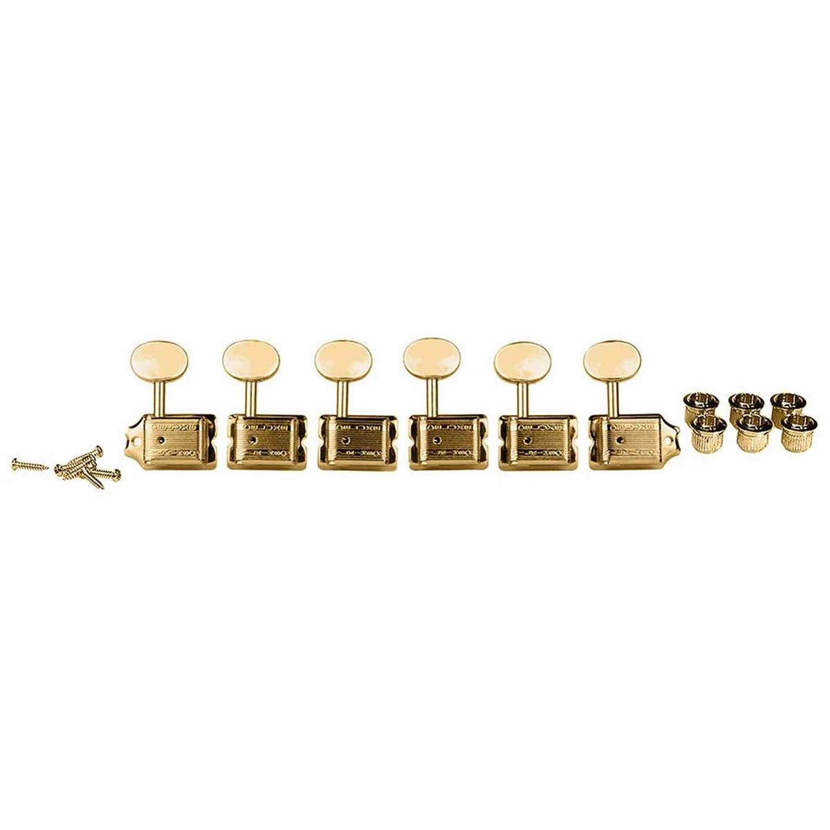 Wilkinson 162-GL Stemmechanieken voor gitaar, vintage F-style, 6x links, goud, split as