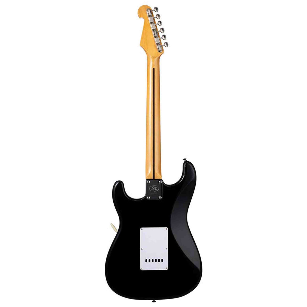 SX SST57-BK elektrische gitaar – 3 single coils, vintage tremolo, zwart + tas