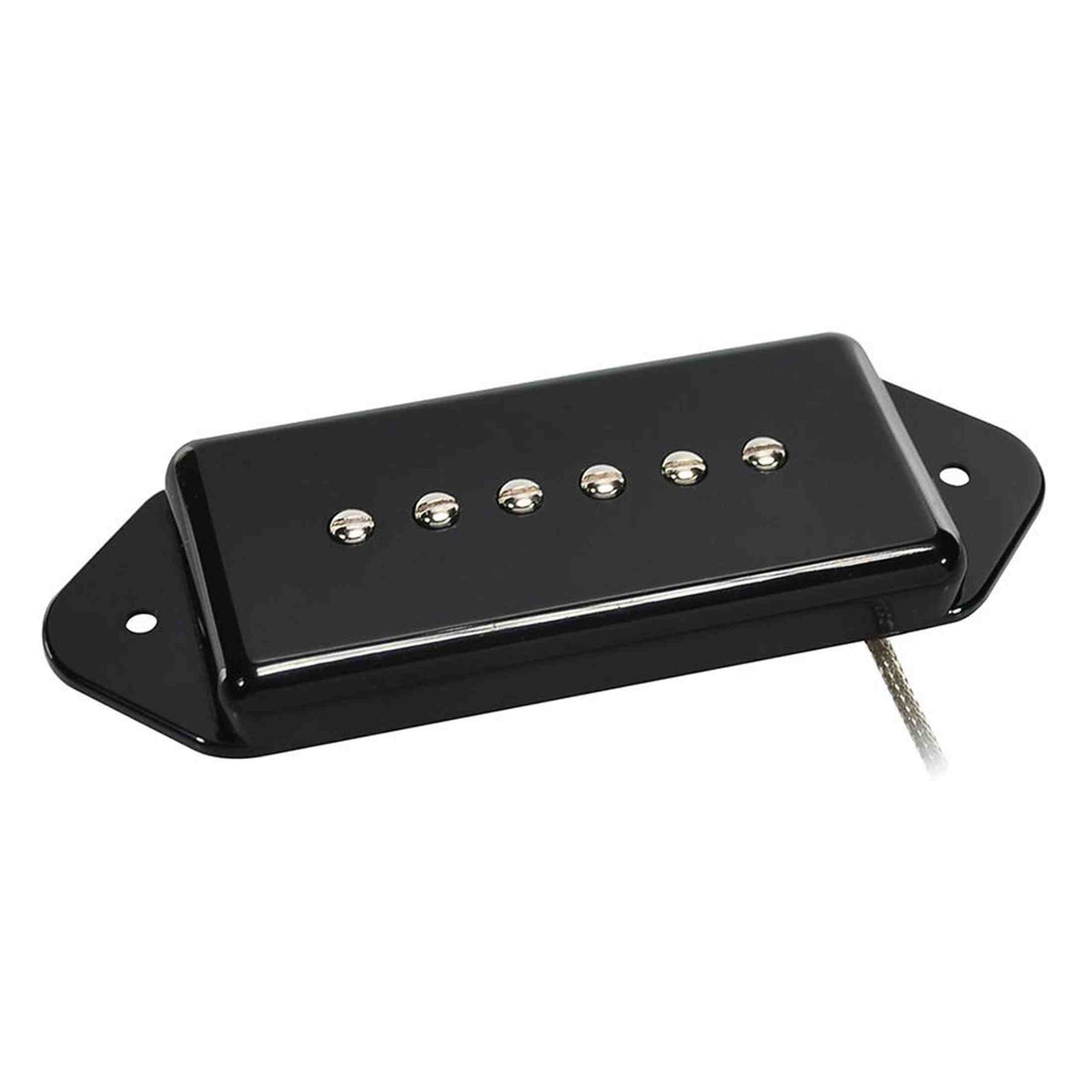 Boston VDE-46-NBK Single Coil Pickup - Alnico 5 bar-magneet, gevlochten afgeschermde bedrading, gewaxte enamel draad
