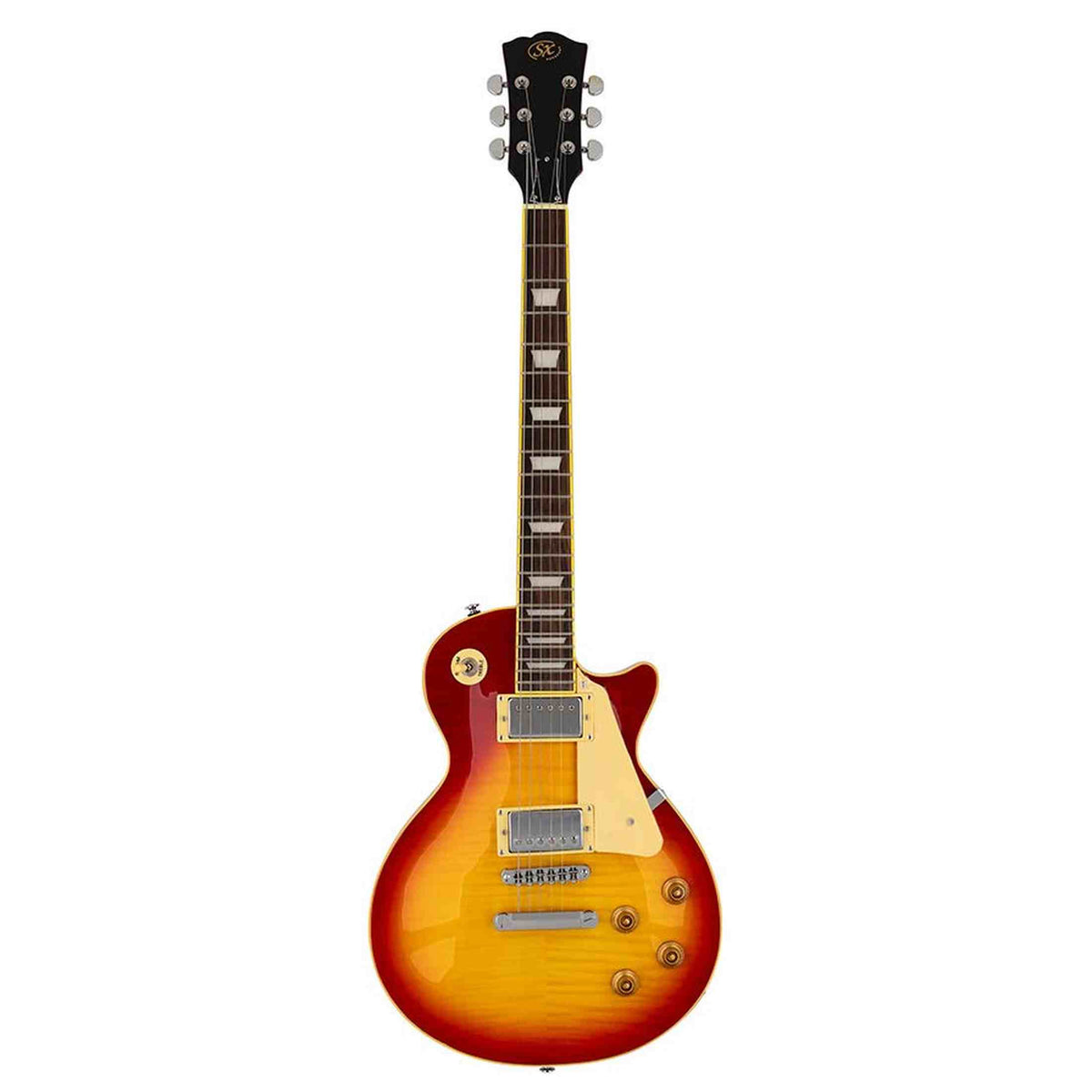 SX EF3D-CS elektrische gitaar – LP Standard stijl, 2 humbuckers, mahonie/esdoorn, Cherry Sunburst