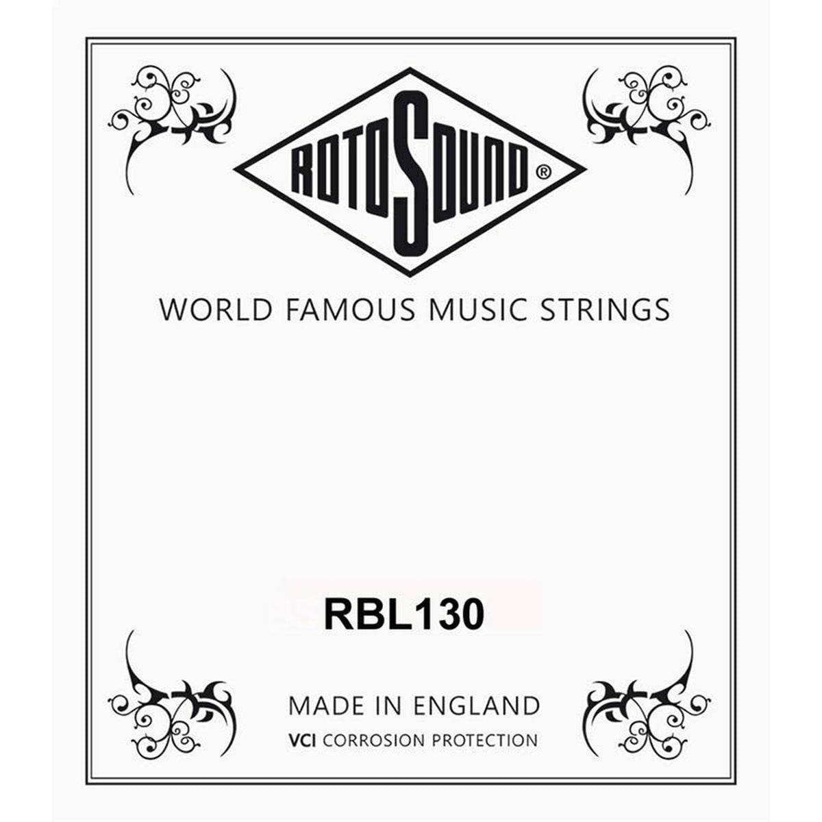 Rotosound RBL130 .130 snaar for elektrisch bass, nickel plated steel wound