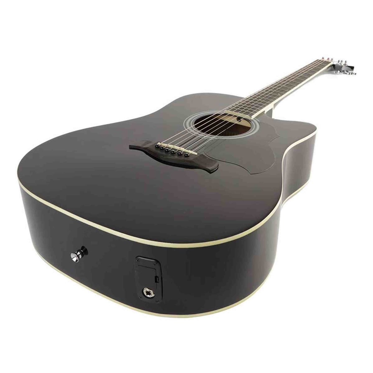 Richwood RA-12-CEBK Artist Series Akoestische Gitaar auditorium cutaway met actieve EQ zwart