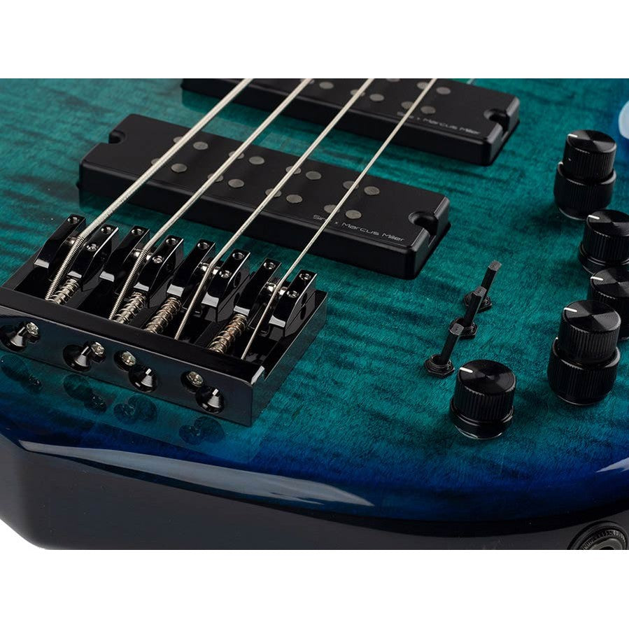 Sire M7+ A4/TBL Marcus Miller 4-Snarige Basgitaar Transparent Blue