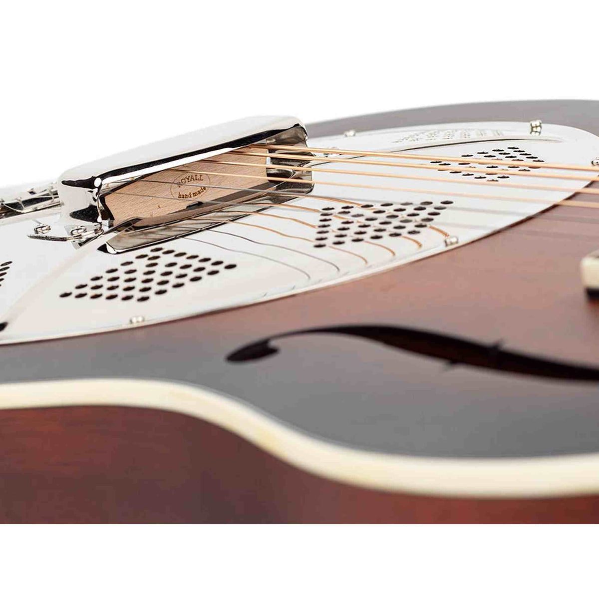 Royall HB12/SB Hobo Resonator 12-Fret – Mahonie, Sunburst, Biscuit Cone, Softcase