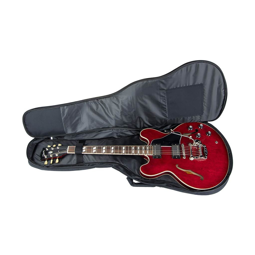 Boston ES-06.2 gigbag voor elektrische archtop gitaar – 6 mm gevoerd, nylon met opbergvak