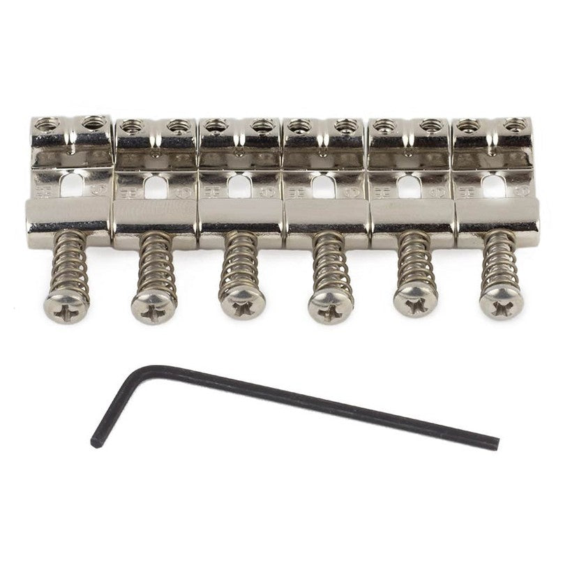 Highwood HG108-NI Contoured Vintage S-Style Brugzadels 10,8 mm – Nickel Set van 6