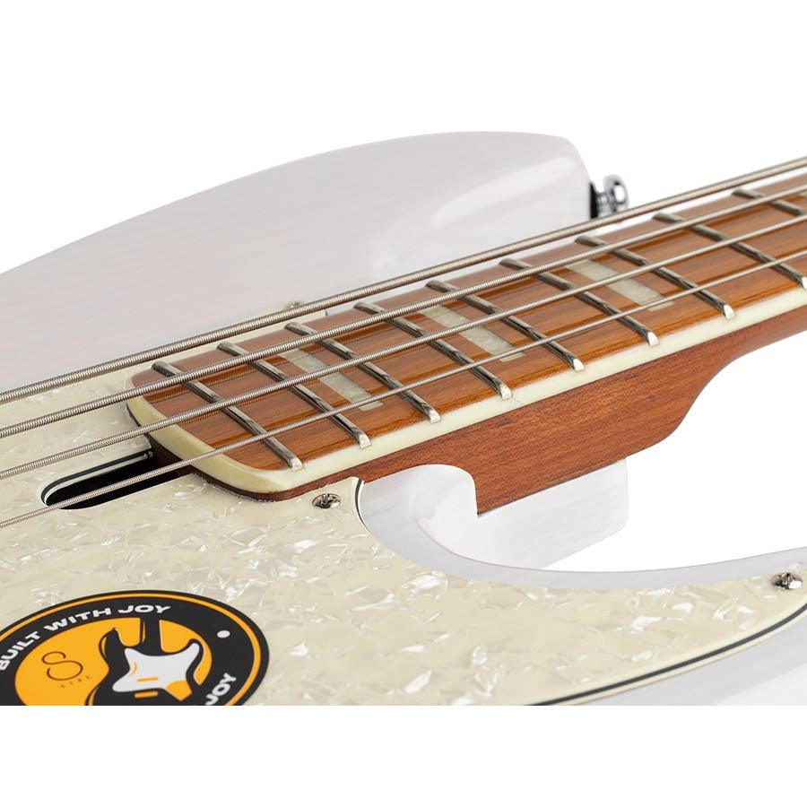 Sire P8 S4/WB Marcus Miller 4-snarige actieve basgitaar White Blonde