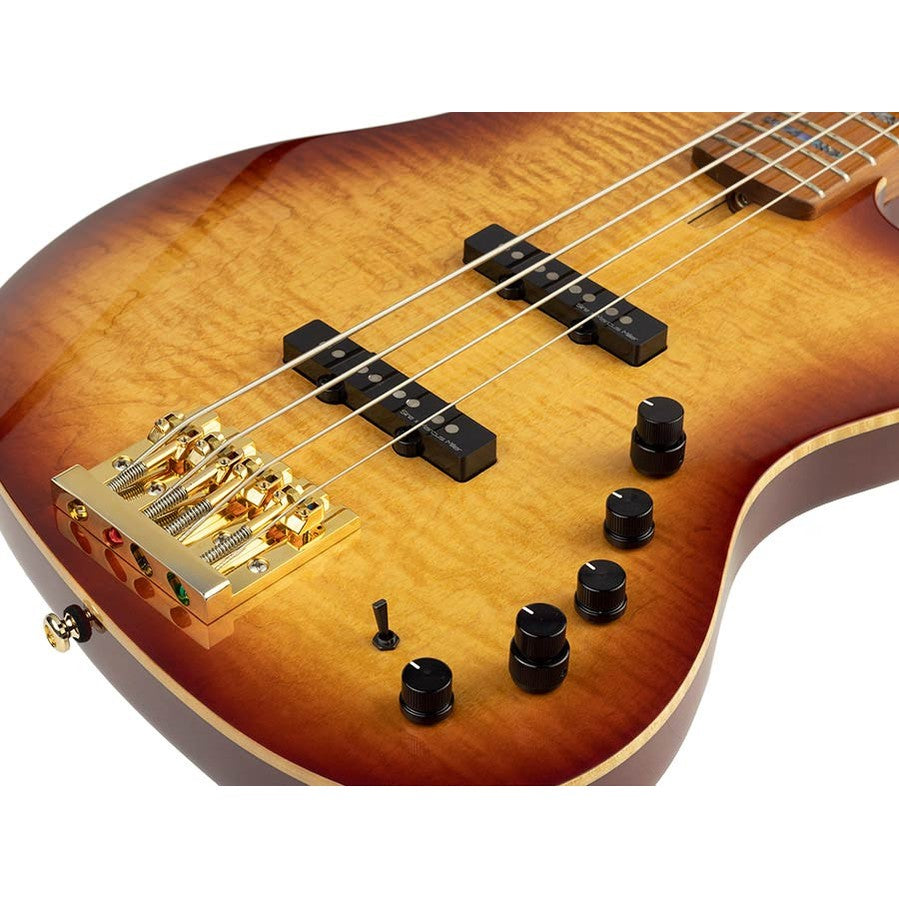 Sire V10 DX4/TS Marcus Miller 4-snarige actieve basgitaar Tobacco Sunburst