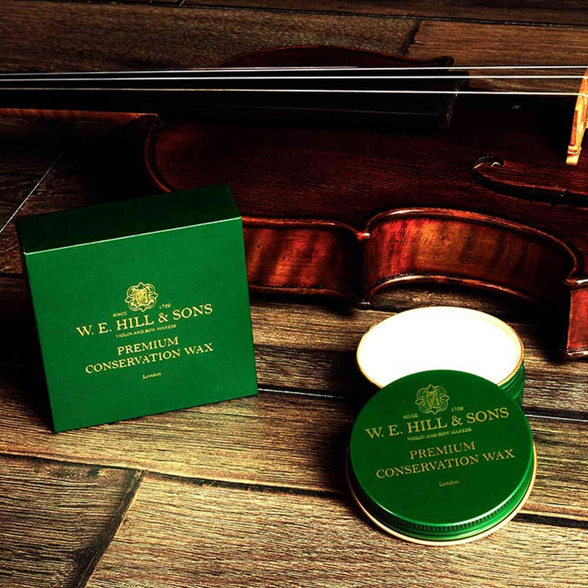 W.E. Hill & Sons HCW-1789M – premium wax voor onderhoud van strijkinstrumenten 50 ml