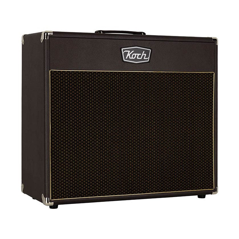Koch KSC212OB/BR120 Speaker Cabinet – 2x12" 120W Open Back Gitaarcabinet in Bruin met Bruin Speakerdoek