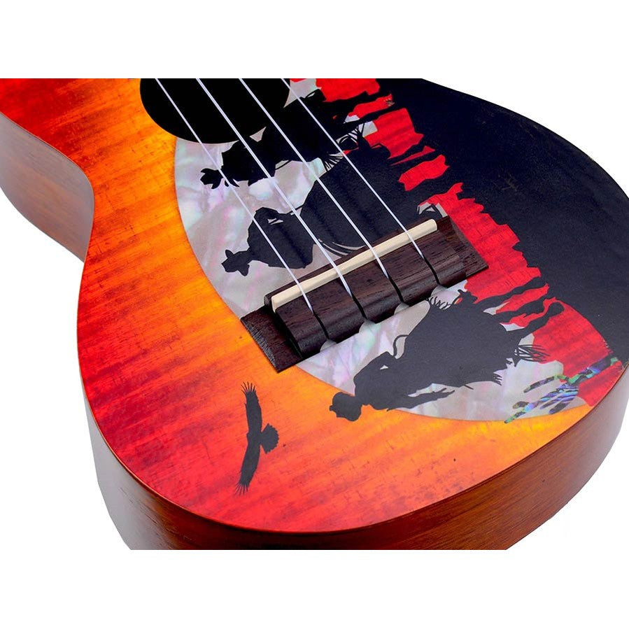 Mahalo MA2WW Artist Elite Series Concert Ukulele Wild West