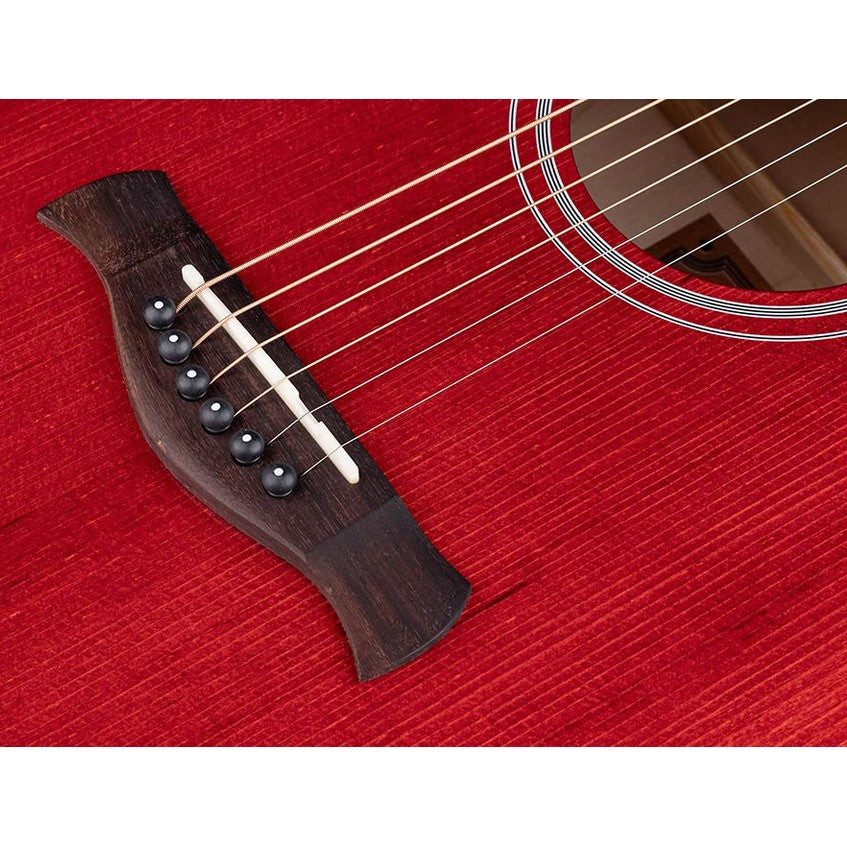 Richwood HSJS-42-TRD Heritage Series jumbo akoestische western gitaar rood