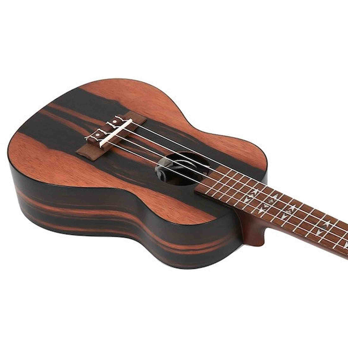 Flight DUC460 Amara EQ Elektrisch-Akoestische Concert Ukulele met Amara Body, Pickup en Aquila Super Nylgut Snaren