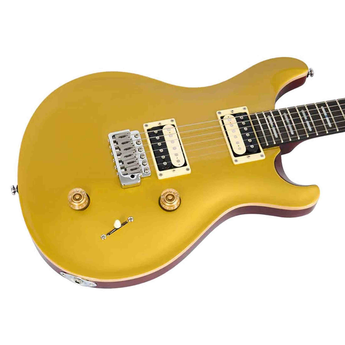 Sire Guitars Q7/MGO Series Larry Carlton mahonie elektrische gitaar metallic goud