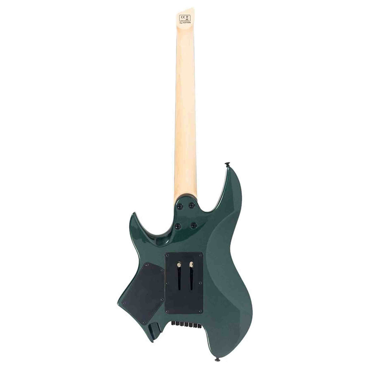 Sire X6H7/MGR elektrische gitaar – 7-snarig headless model, mahonie met maple top, Metallic Green, HH-configuratie, stainless frets, met gigbag