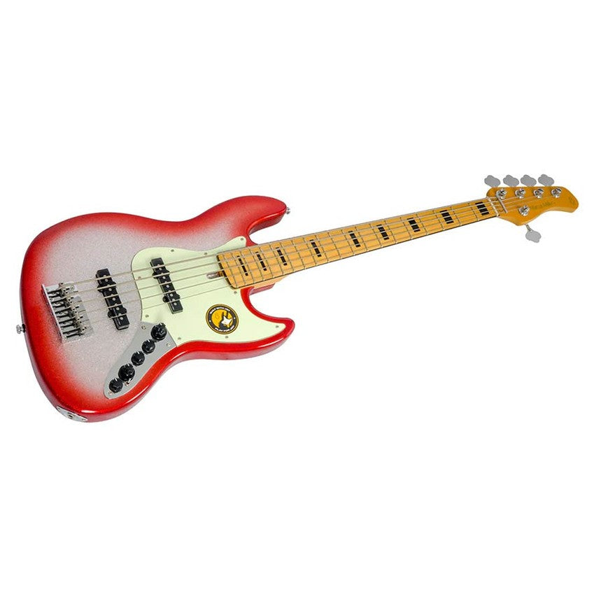 Sire V7+ A5/RDS Marcus Miller 2nd Gen 5-snarige Red Sparkle basgitaar