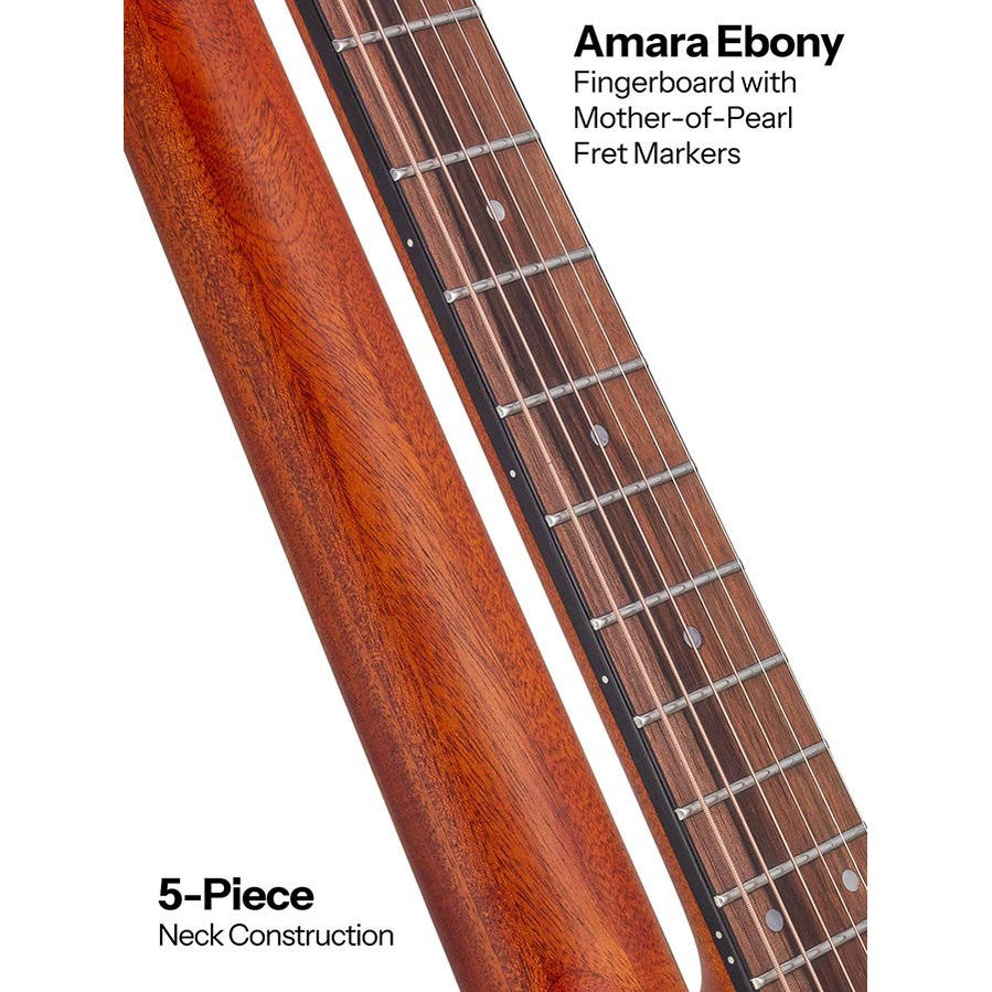 Bromo BAA8S Appalachian Series Mini Jumbo naturel akoestische western gitaar