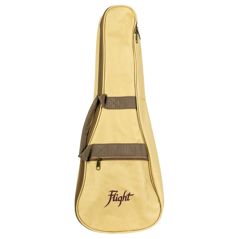 Flight UBT Tenor Ukulele Gigbag 3mm Padded Beige met Accessoirevak en Schouderband