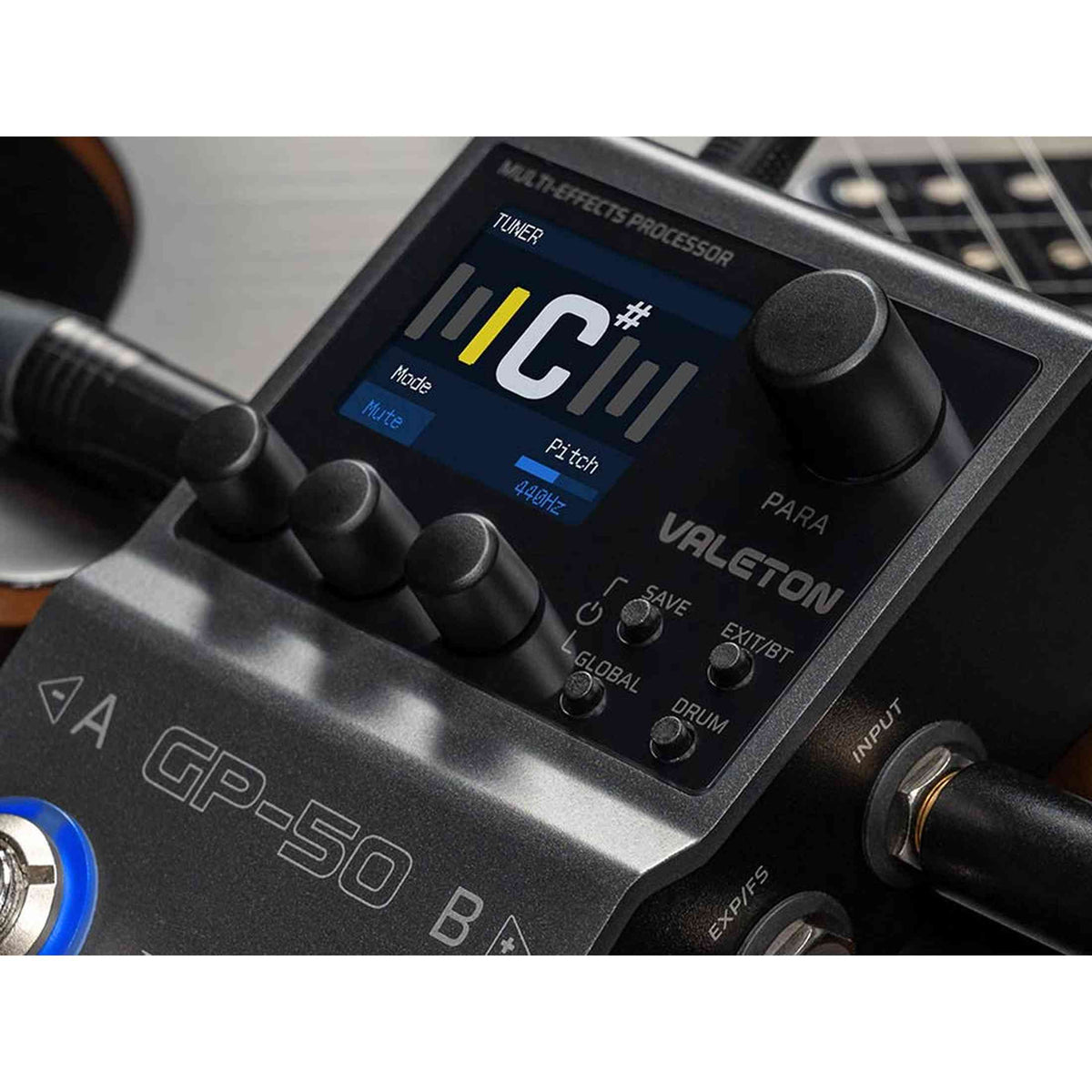 Valeton GP-50 multi-effects processor – NAM & IR loader, 100+ effecten, oplaadbare batterij