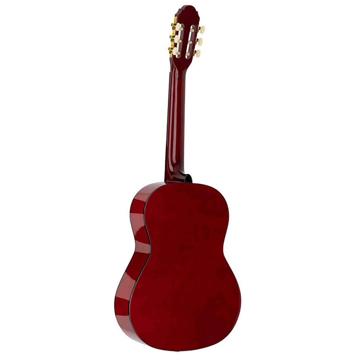 A. Martinez MTC-080/R 4/4 klassieke gitaar dark red transparent met truss rod