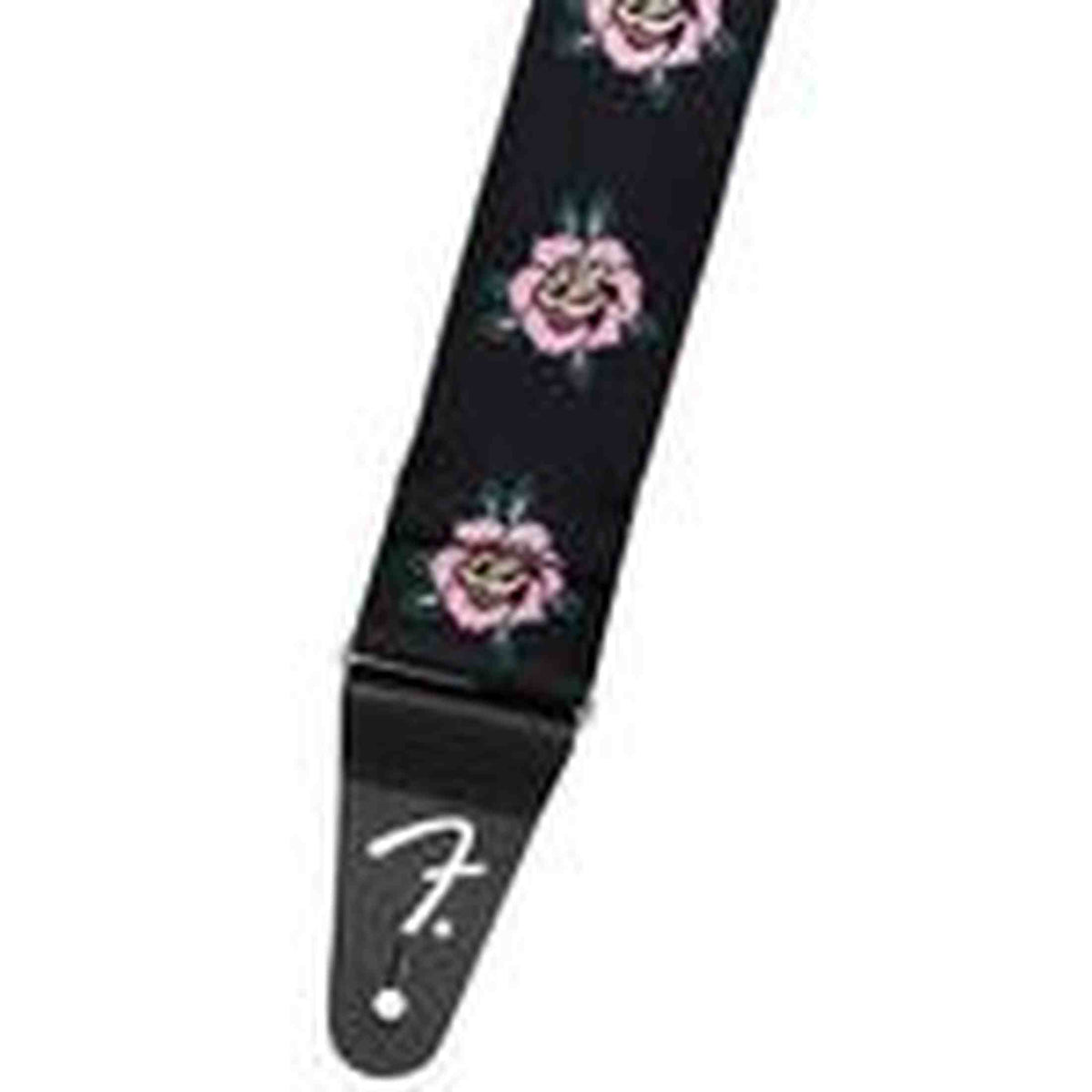 Fender 0990638056 Rose Gitaarband Jacquard Nylon Verstelbaar Leer Uiteinden