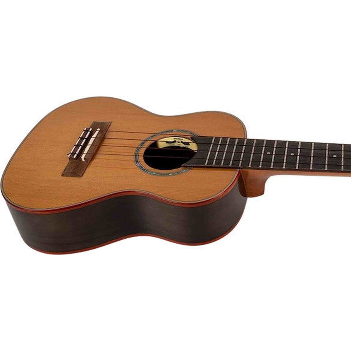 Flight Diana CE Elektrisch-Akoestische Concert Ukulele met Solid Cedar Top, Walnut Body en Double B1U Pickup