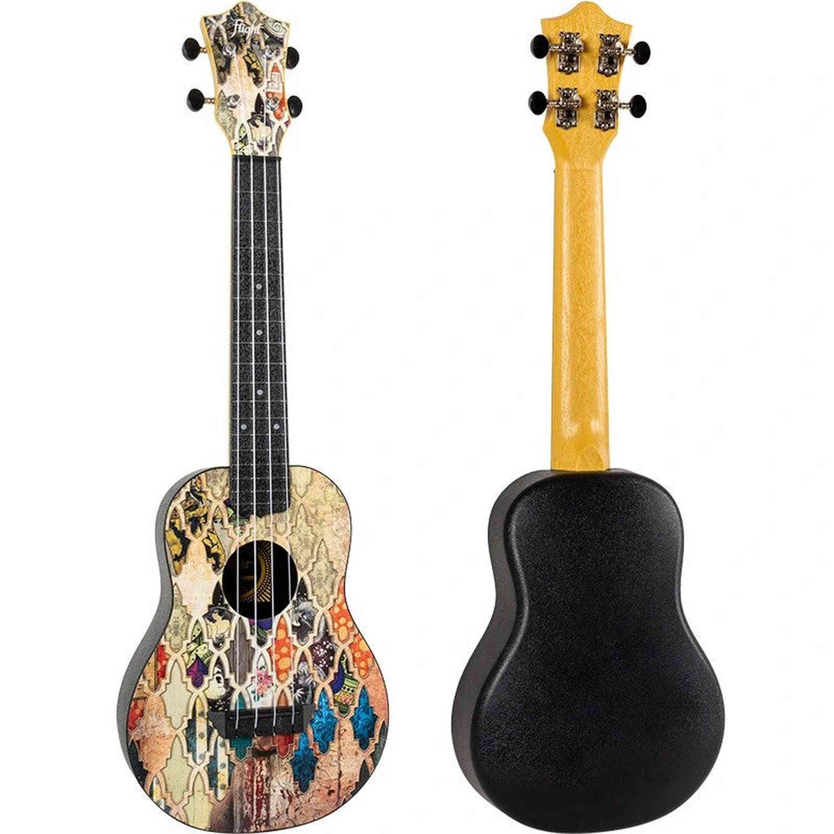 Flight TUC-40 GRANADA Concert Ukulele met Linden Top, ABS Body en Granada Print