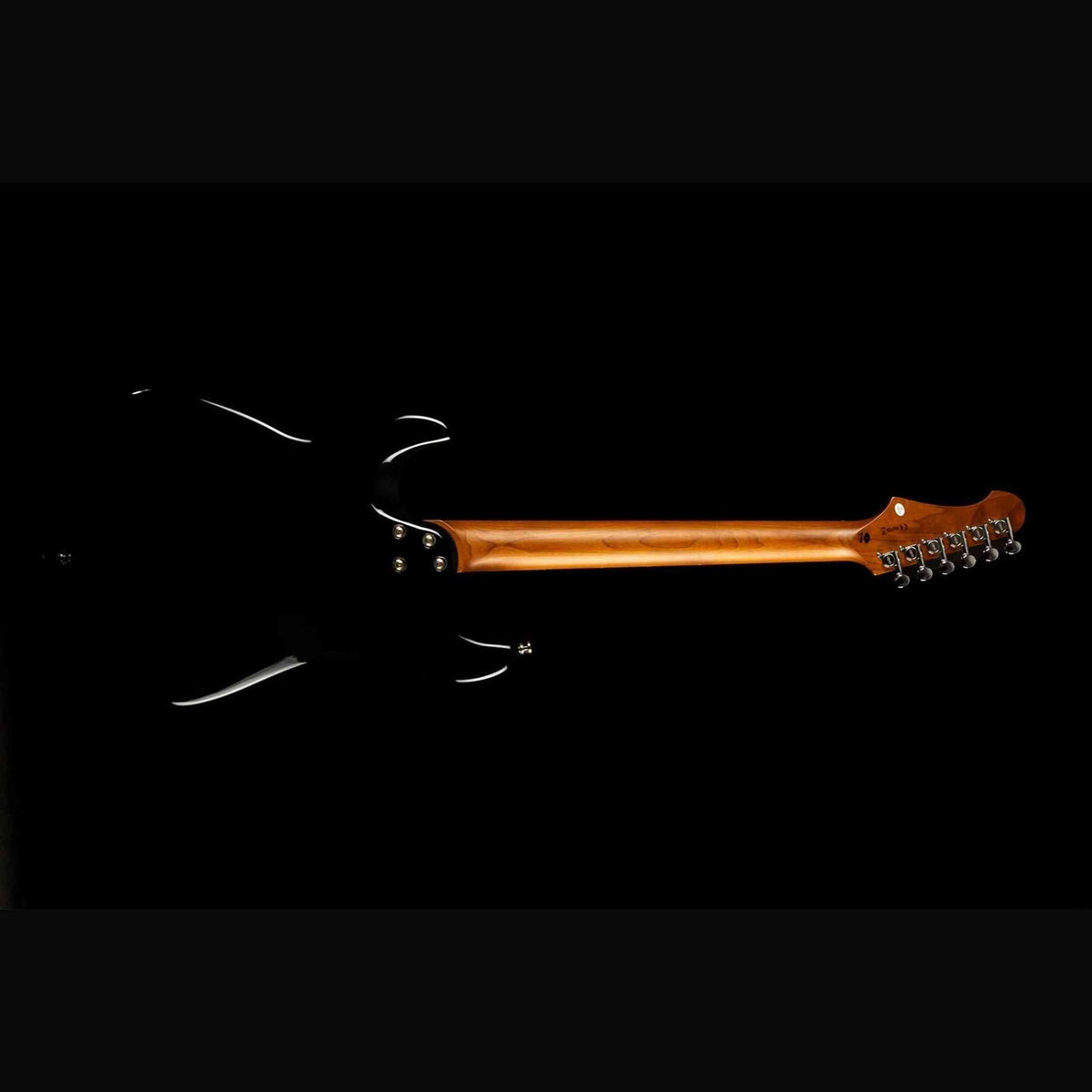 JET JS-400 HT BK S-style Elektrische Gitaar Humbucker Hardtail Rosewood Toets Zwart