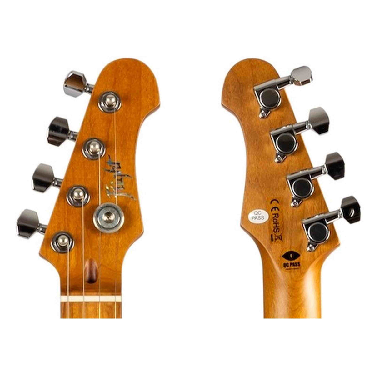 Flight Pathfinder RD Baritone Solid Body Elektrische Ukulele met Humbucker, Single Coil Pickups en Roasted Maple Hals