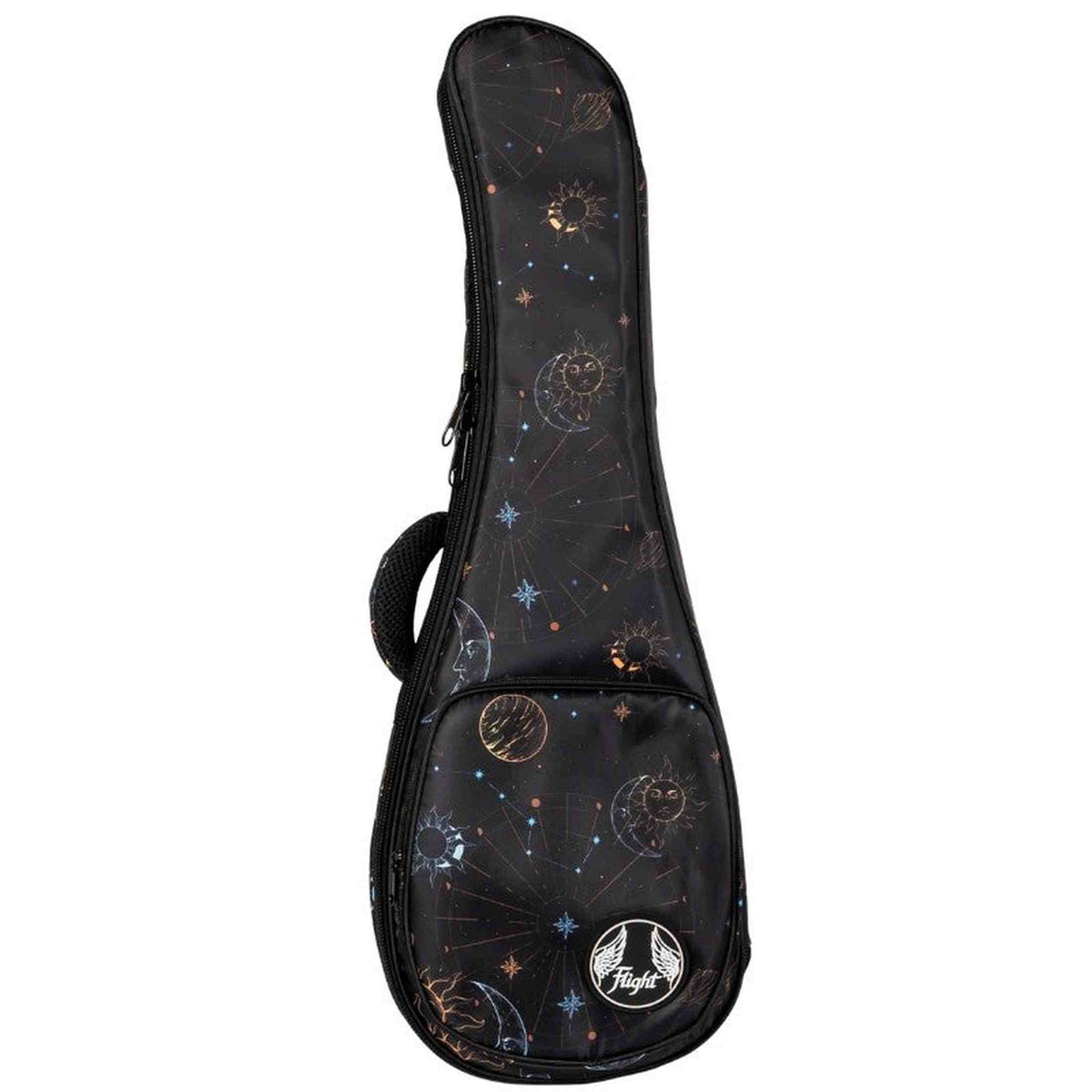 Flight FUB-C-GALAXY Gevoerde Gigbag voor Concert Ukulele met Galaxy Design en Accessoirevak