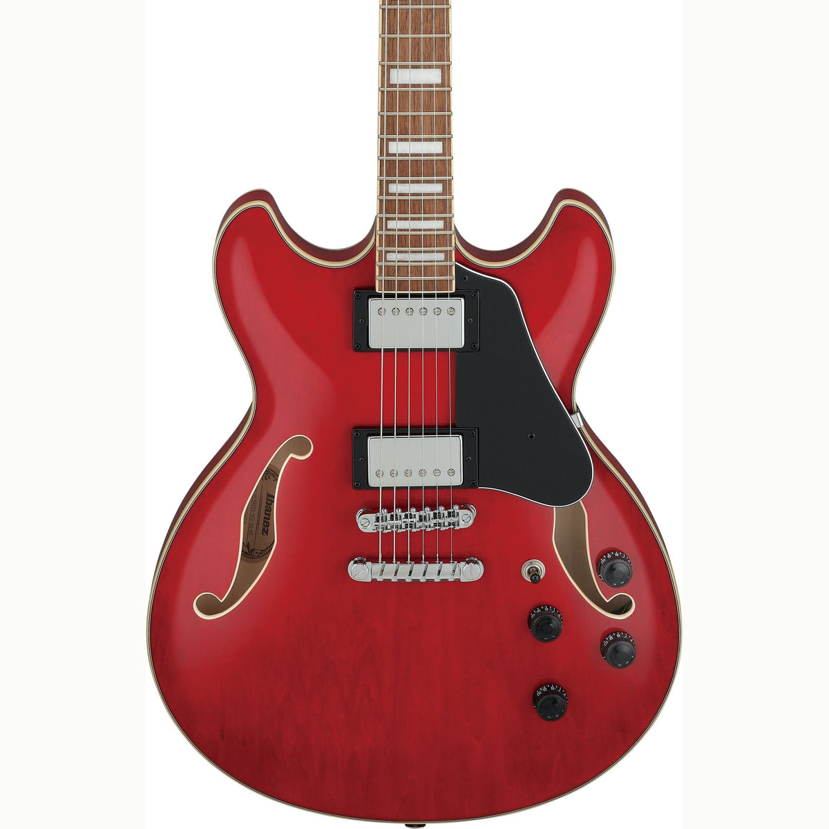 Ibanez AS73 TCD Artcore semi-akoestische elektrische gitaar Transparent Cherry Red