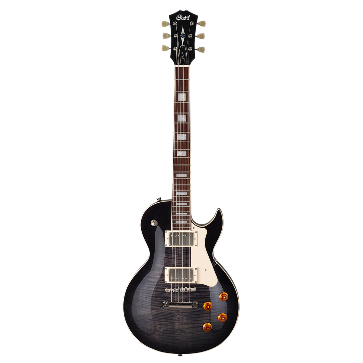 CORT CR250TBK2 Elektrische gitaar LP-model Translucent Black