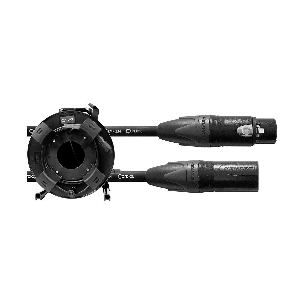Cordial ECL CPM75FM-234-SD Select Microfoonkabel – Neutrik XLR – 75m Op Haspel – Zwart