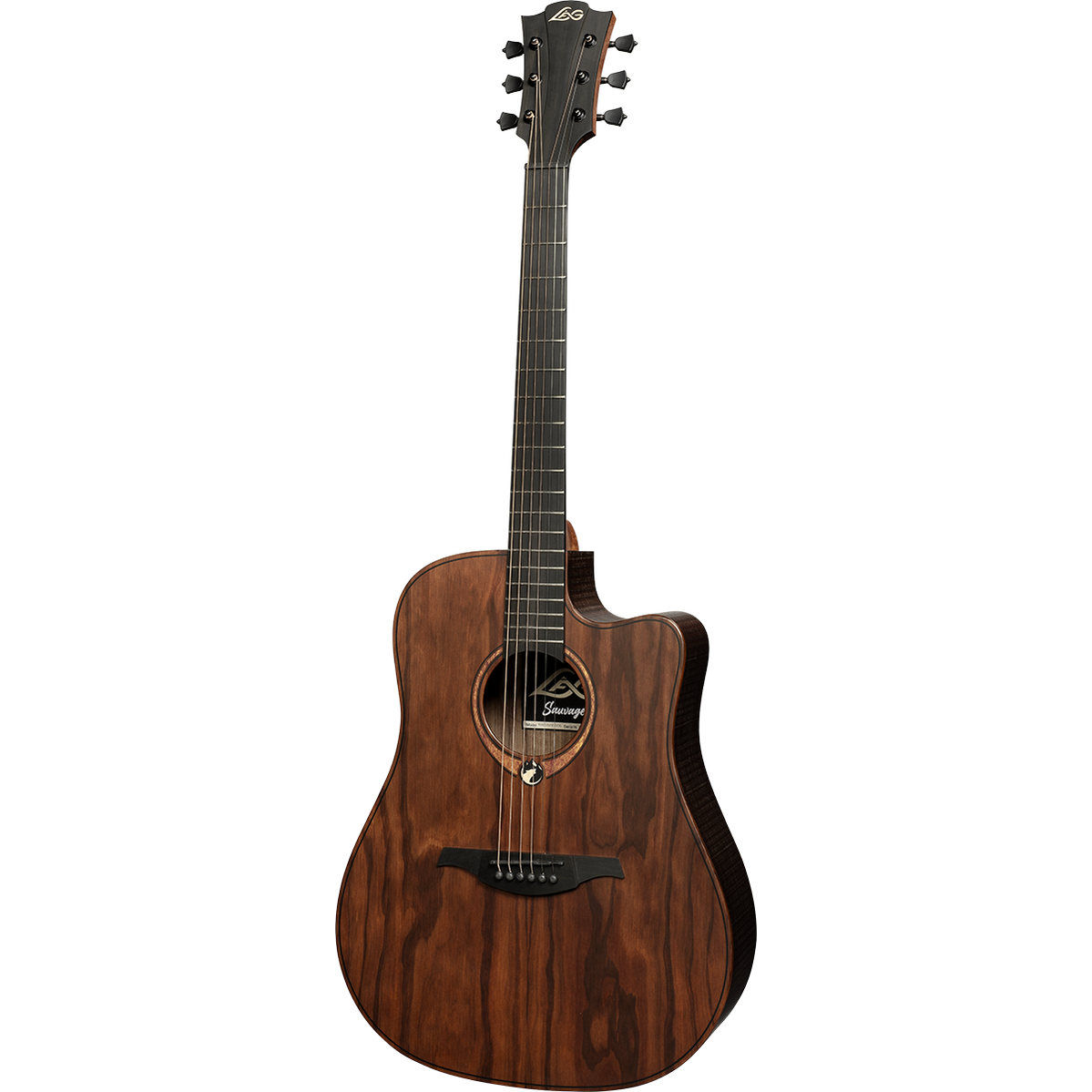 Lâg SAUVAGE-DCE Semi-Akoestische Dreadnought Gitaar