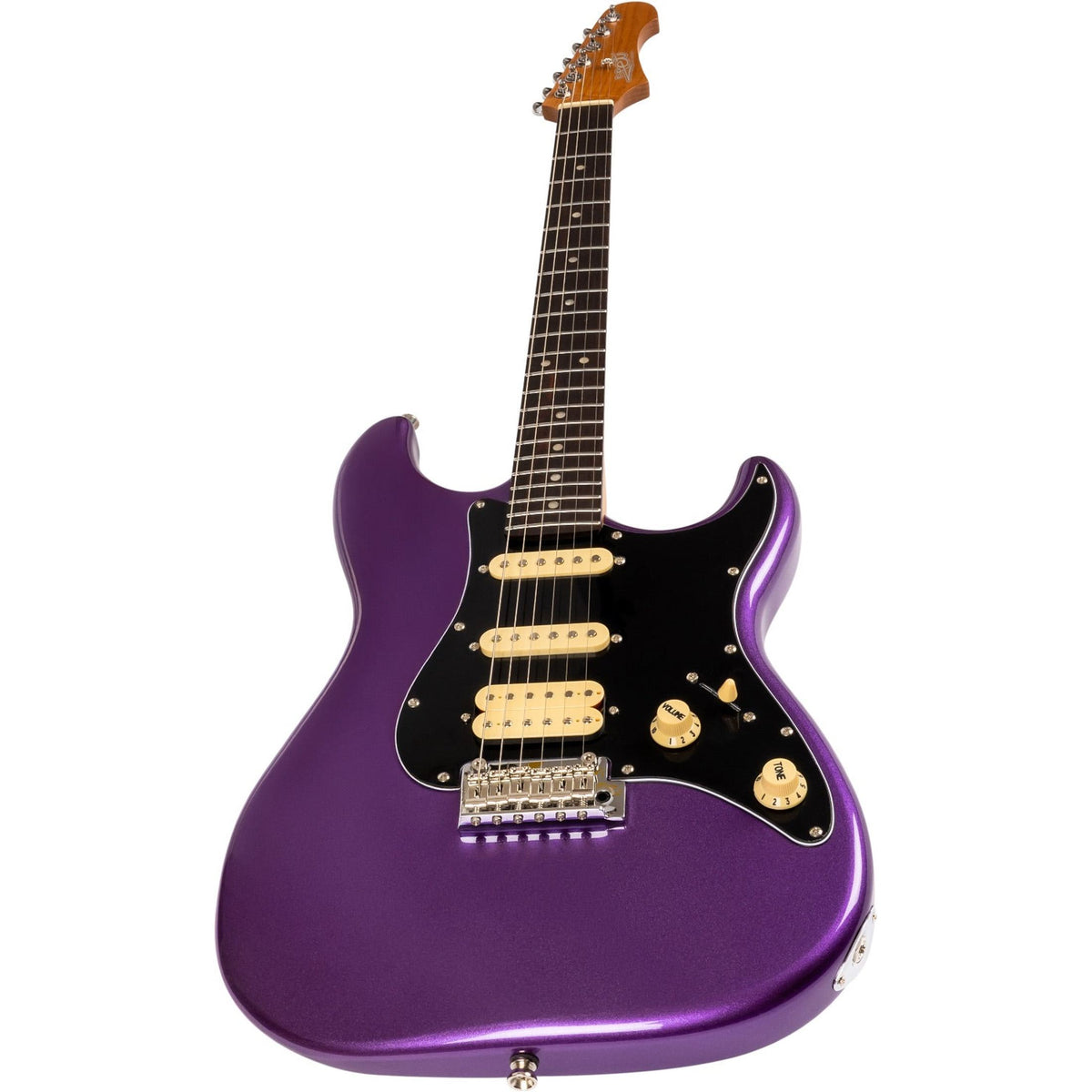 JET JS-400 PLM R S-style Elektrische Gitaar HSS Tremolo Rosewood Toets Plum