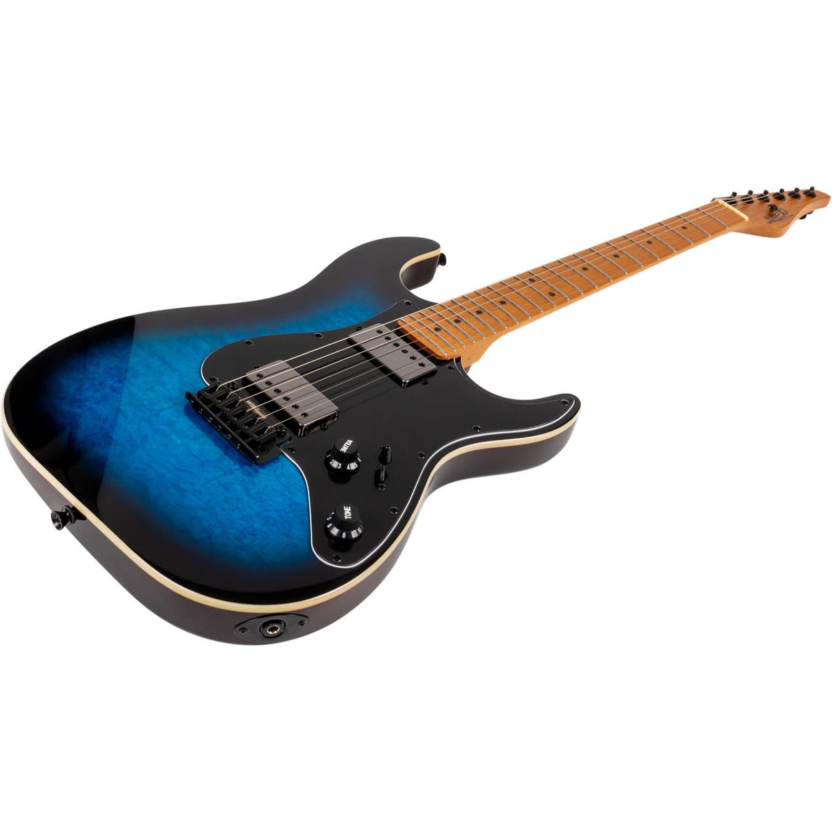 JET JS-450 BLB S-style Elektrische Gitaar HH Tremolo Rosewood Toets Blue Burst