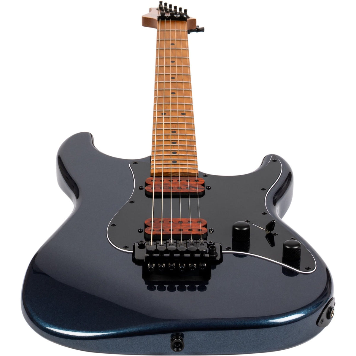 JET JS-800 DBW S-style Elektrische Gitaar HH Double Locking Tremolo Roasted Maple Diep Blauw