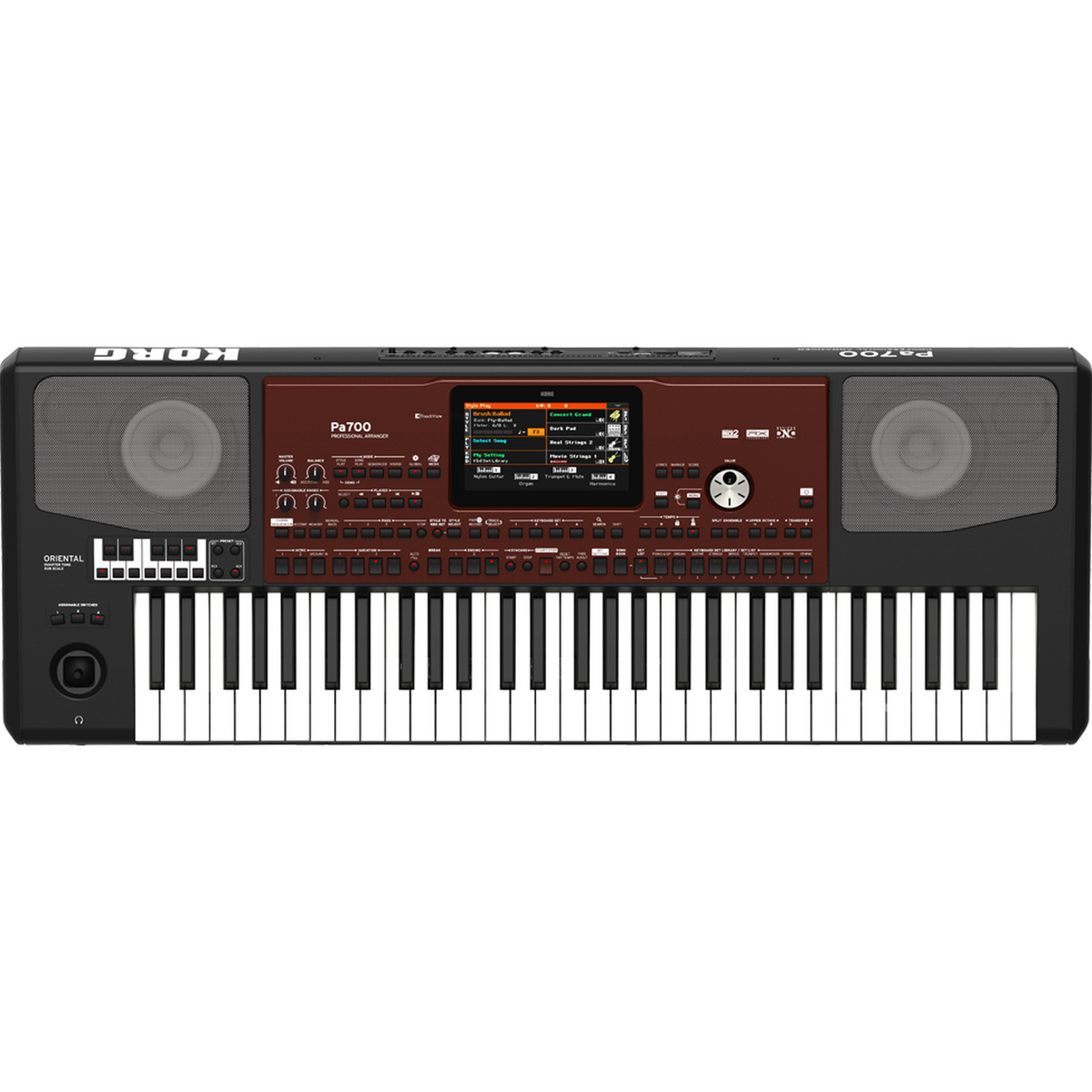 KORG PA700 Oriental Entertainer Keyboard – 61 toetsen, kwarttoon-bediening, oosterse sounds & styles