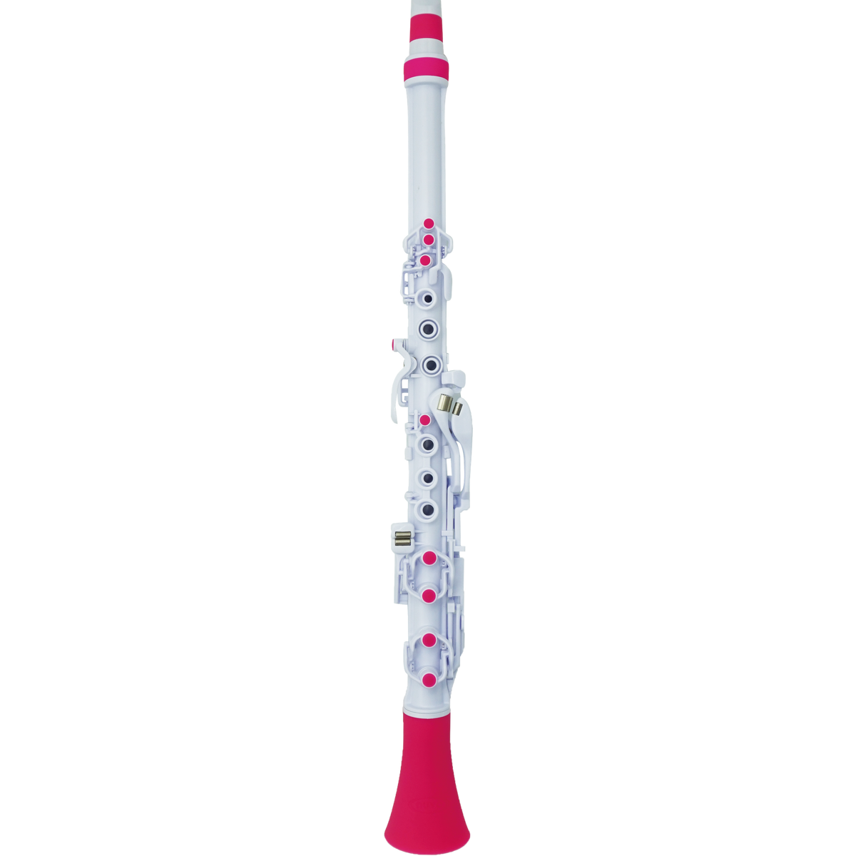 NUVO CL120WPK Clarinéo 2.0 – C-stemming, 275 g, wit/pink, incl. etui en accessoires