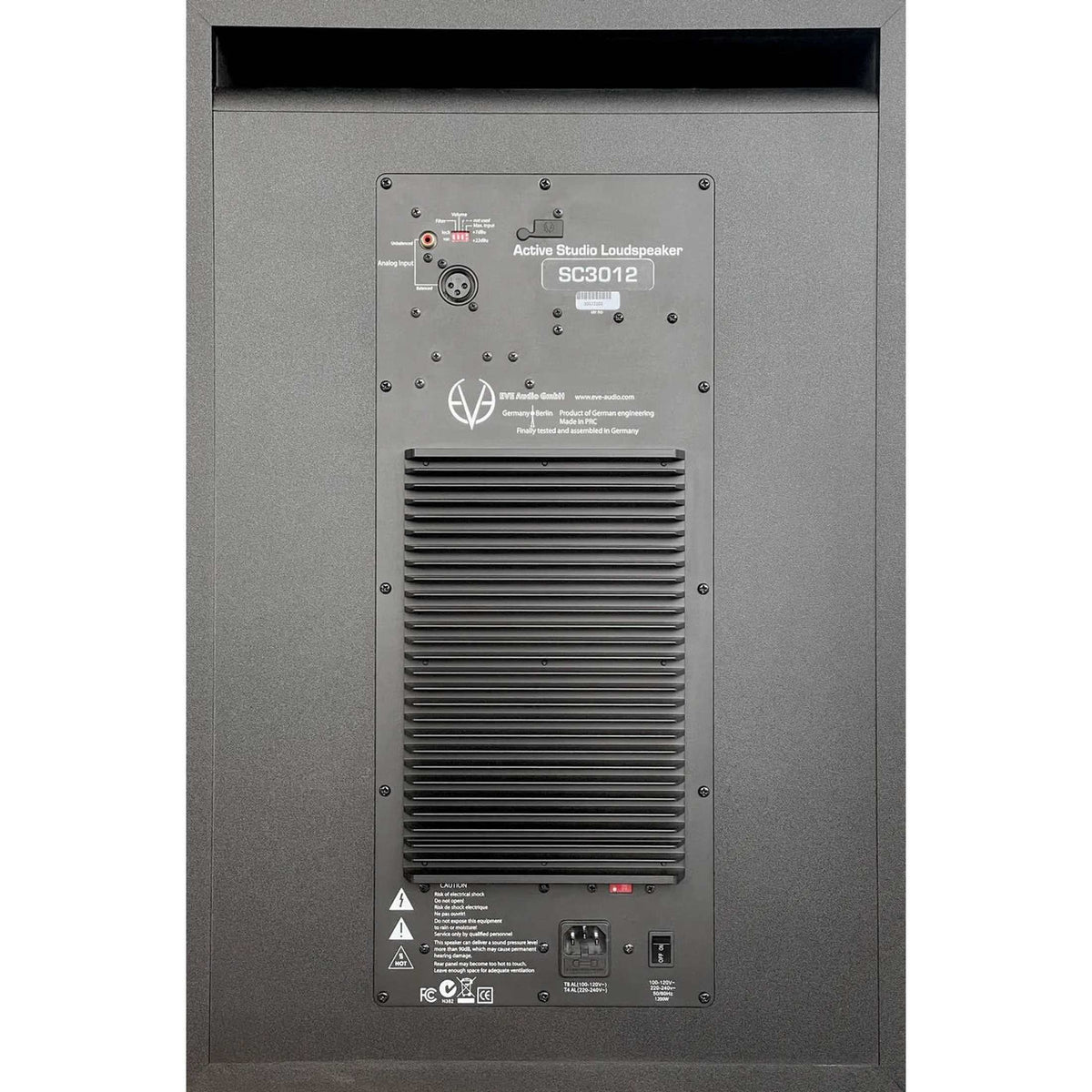 EVE Audio SC3012 actieve 3-weg studiomonitor 12 inch 1300W 25Hz-21kHz 130 dB met DSP SMART-knob