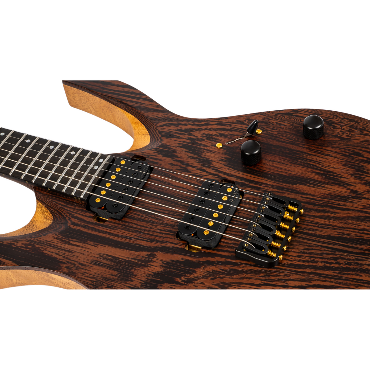 Spira S-1000 PRO Black Limba body, Wenge top, Ebony toets, Villain PRO pickups