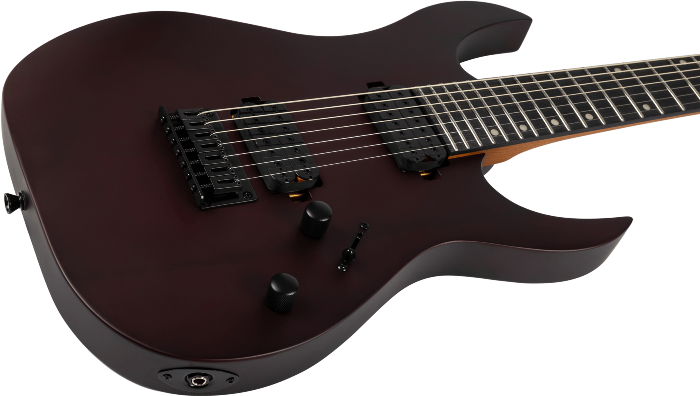 Spira Guitars S-407 MWR Satin Wine red elektrische gitaar