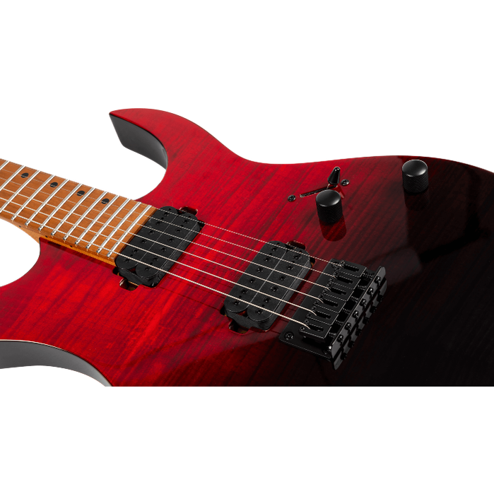 Spira Guitars S-450 TRD Transparent Red elektrische gitaar