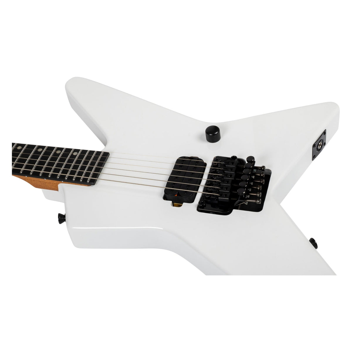 Spira SR-420 WH Star-Style Elektrische Gitaar HH Villain Humbuckers Roasted Poplar Ebony Tech Satin White