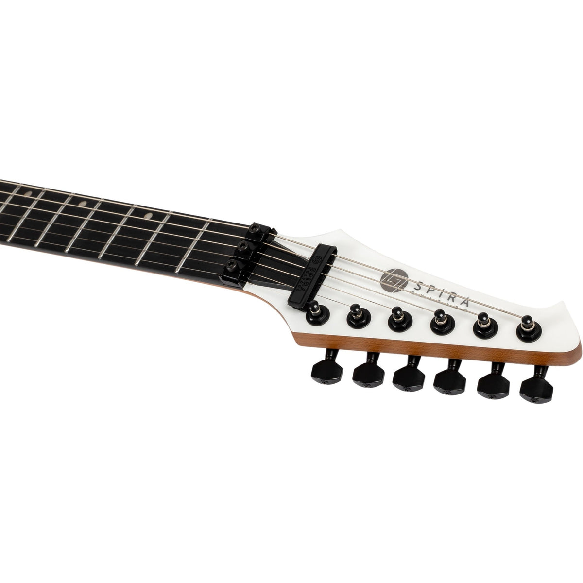 Spira SR-420 WH Star-Style Elektrische Gitaar HH Villain Humbuckers Roasted Poplar Ebony Tech Satin White