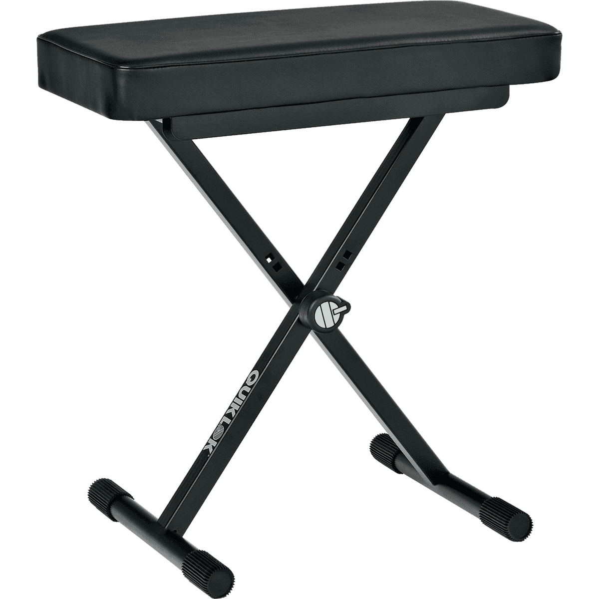 QUIKLOK BX8 Keyboard Kruk – Verstelbaar 480-580 mm, Kunstleer, 112 kg draagvermogen