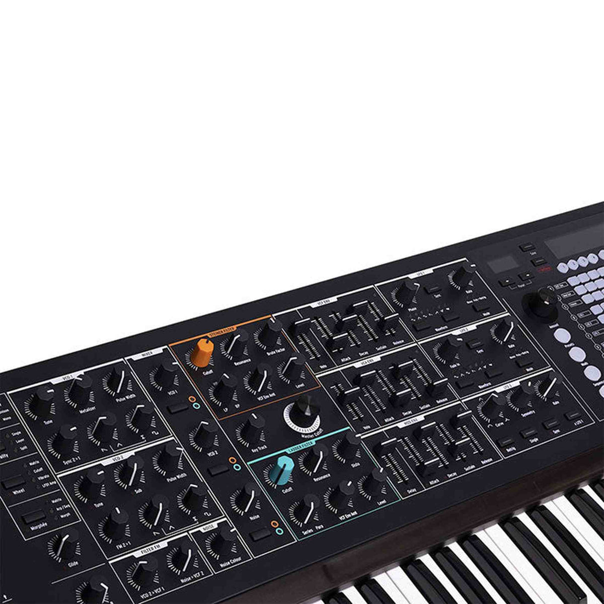 Arturia PolyBrute Noir – 61 toetsen, analoog, morphée controller, ribbon, 6-stemmig